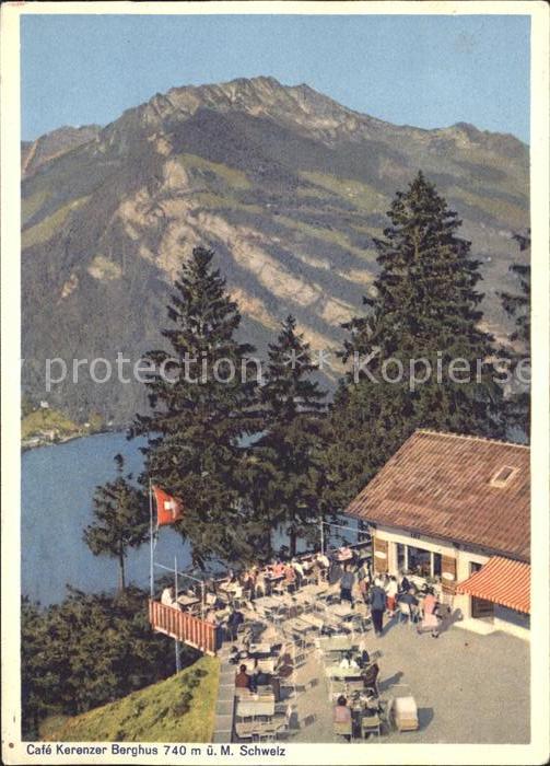 Filzbach Cafe Kerenzer Berghus Blick auf den Walensee