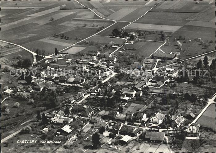 Cartigny Geneve Vue aerienne