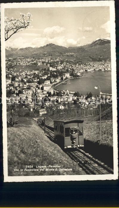 Paradiso TI con le Funicolare del Monte San Salvatore