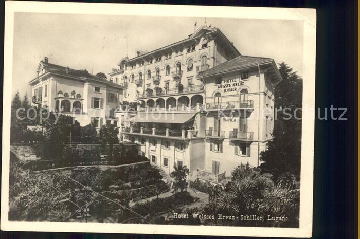 Lugano TI Hotel Weisses Kreuz Schiller