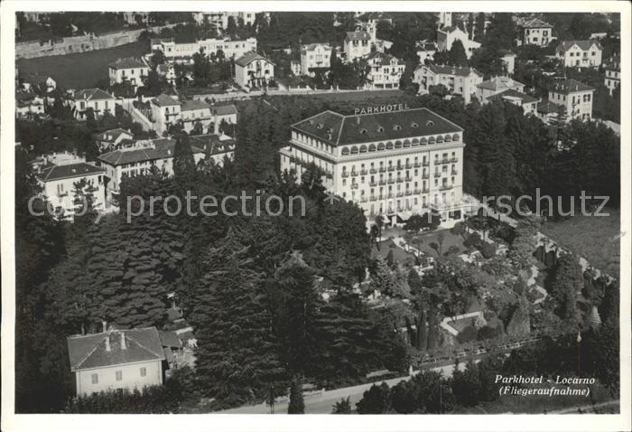 Locarno TI Parkhotel Fliegeraufnahme