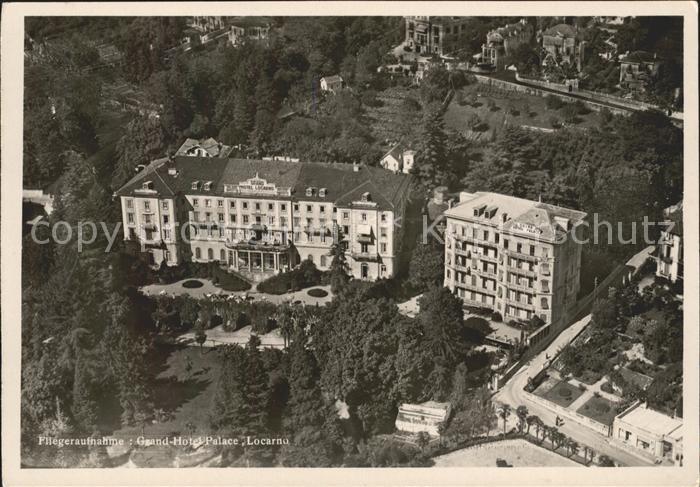Locarno TI Grand Hotel Palace Fliegeraufnahme