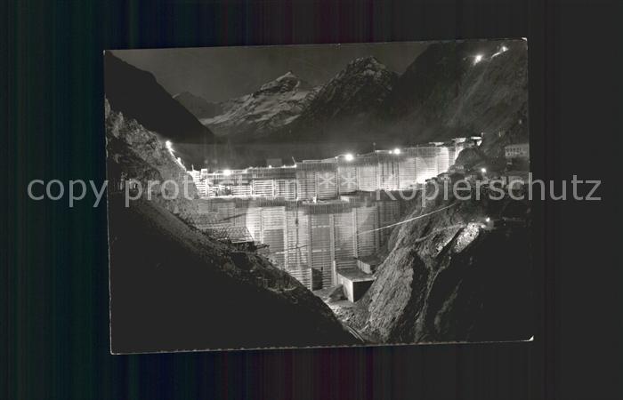 Lac des Dix Barrage de Grande Dixence Staumauer