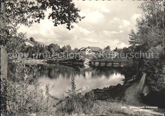 Teufen Buelach Uferpartie am Fluss Wirtschaft Toessegg