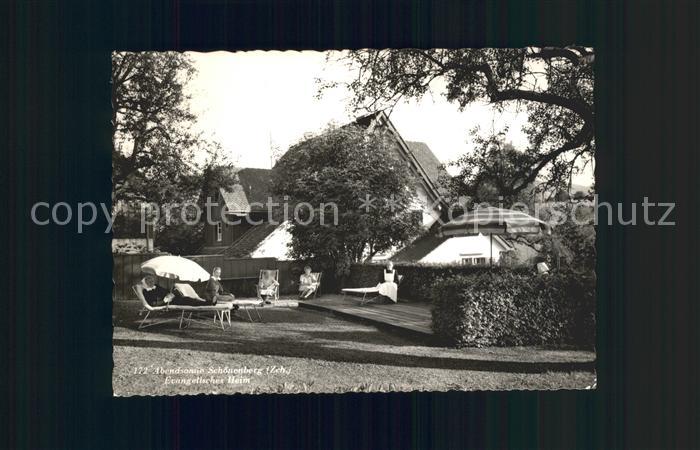 Schoenenberg ZH Evangelisches Heim Garten Abendsonne