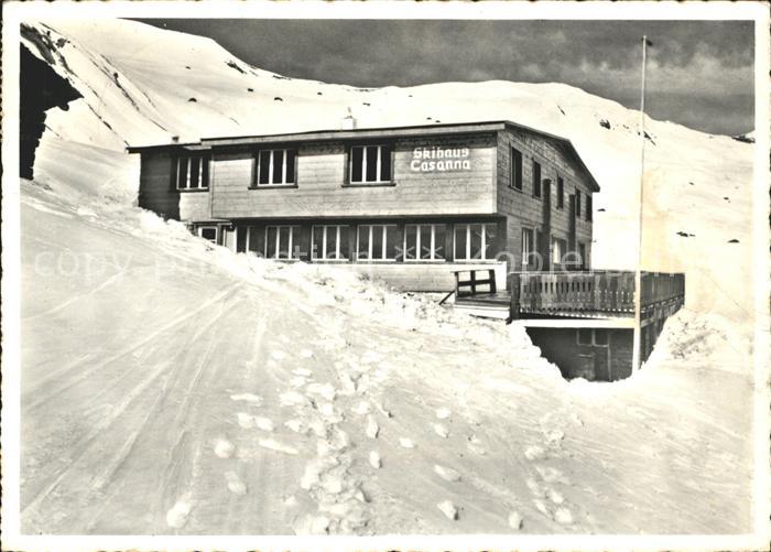 Langwies GR Skihaus Casanna Wintersportplatz im Fondei