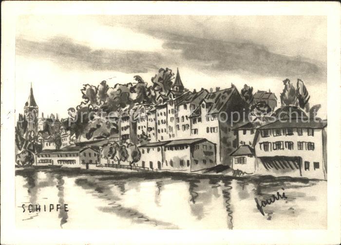 Zuerich Quartier Schipfe Kuenstlerkarte