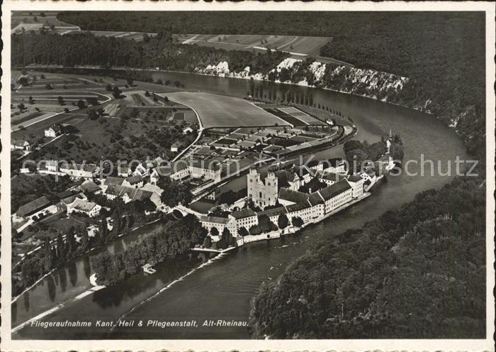 Rheinau ZH Kantonale Heil- und Pflegeanstalt Fliegeraufnahme