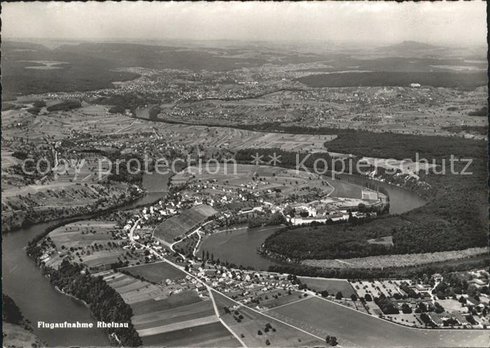 Rheinau ZH Fliegeraufnahme