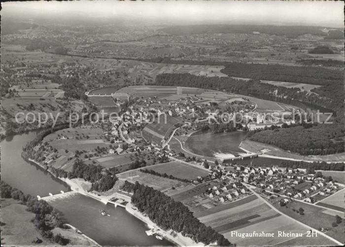 Rheinau ZH Fliegeraufnahme