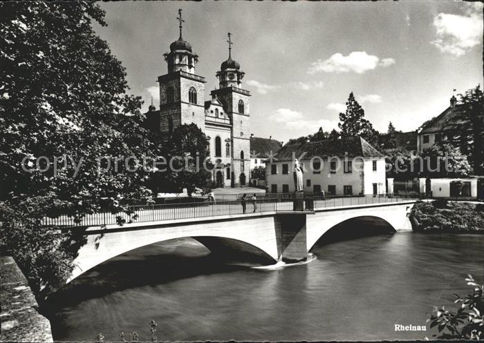 Rheinau Baden Rheinbruecke Kloster