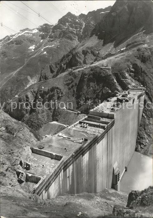 Lac des Dix Barrage Grande Dixence (1ere phase) Staumauer