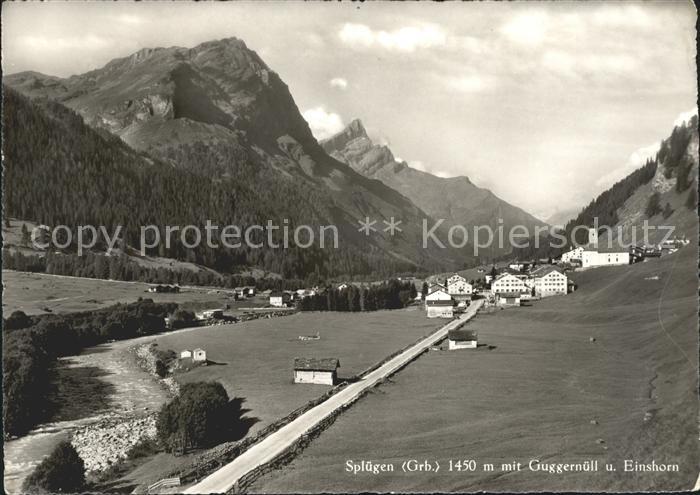 Spluegen GR mit Guggermuell und Einshorn