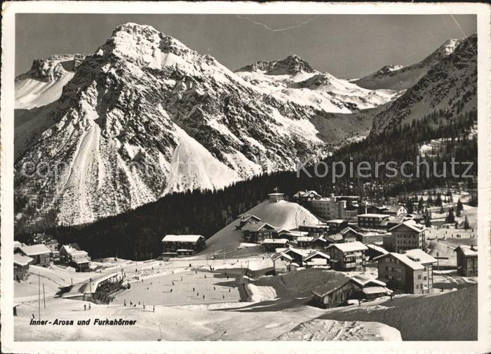 Arosa GR Inner Arosa mit Furkahoerner