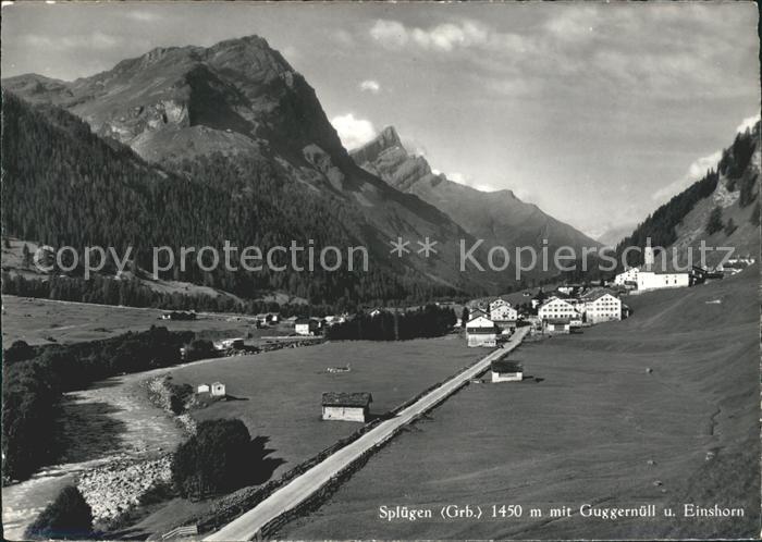 Spluegen GR mit Guggernuell und Einshorn