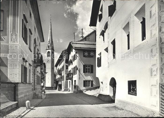 S-chanf Dorfpartie Kirche