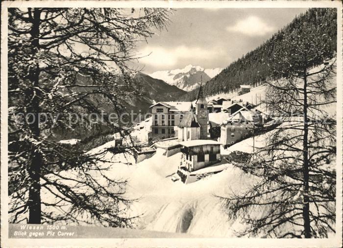 Wiesen Albula mit Piz Curver