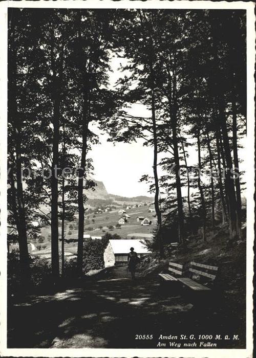 Amden Walensee SG Am Weg nach Fallen