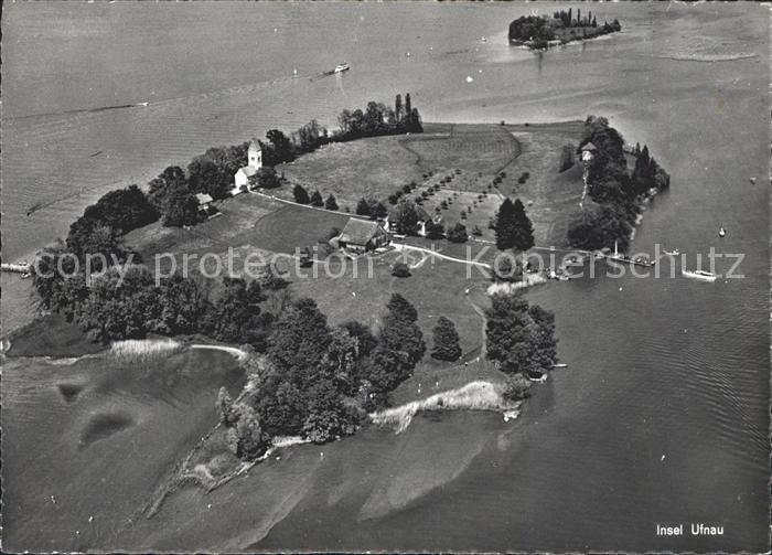 Zuerichsee Insel Ufnau Fliegeraufnahme