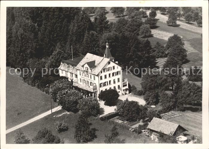 Feusisberg Fliegeraufnahme Hotel Schoenfels