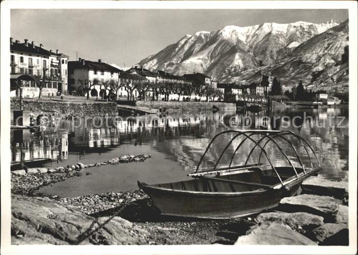 Ascona TI Hafenpartie Fischerboot