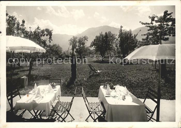 Ascona TI Strandhotel Sonnenhof Terrasse