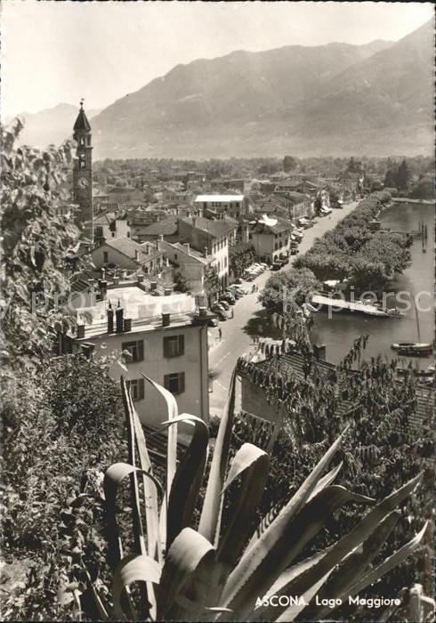 Ascona TI Ortsblick Lago Maggiore