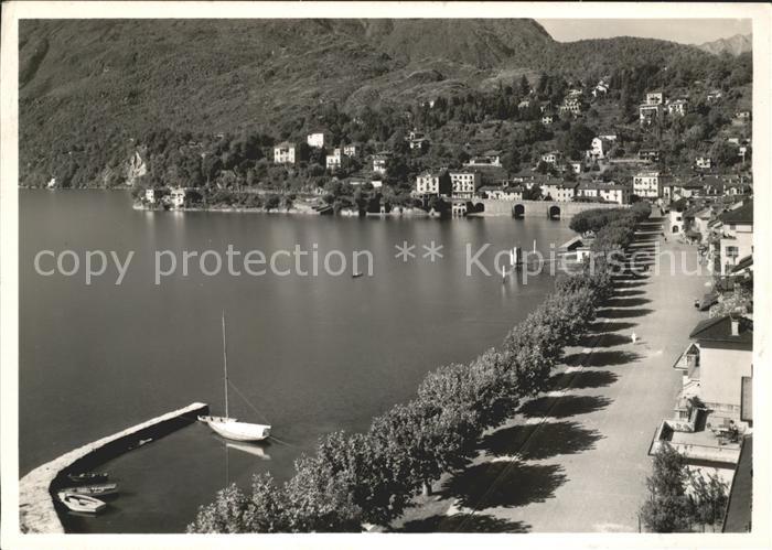 Ascona TI Piazza e Collina St Michele Lago Maggiore