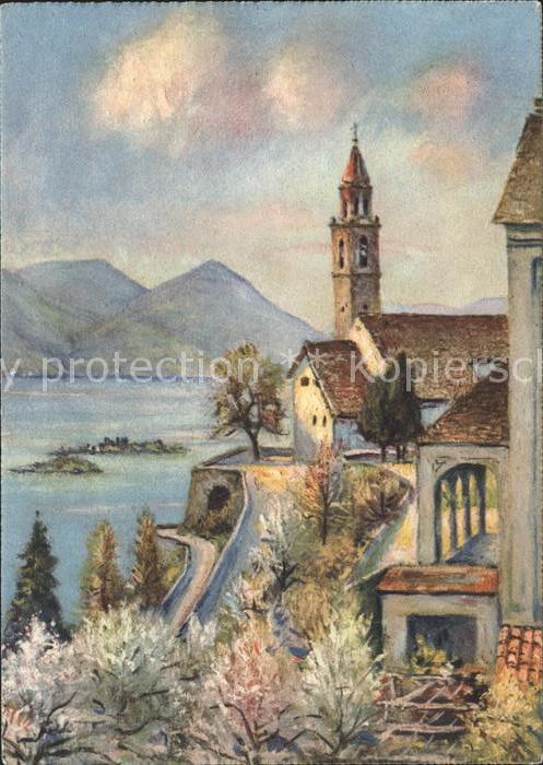 Ronco TI La Chiesetta Kuenstlerkarte