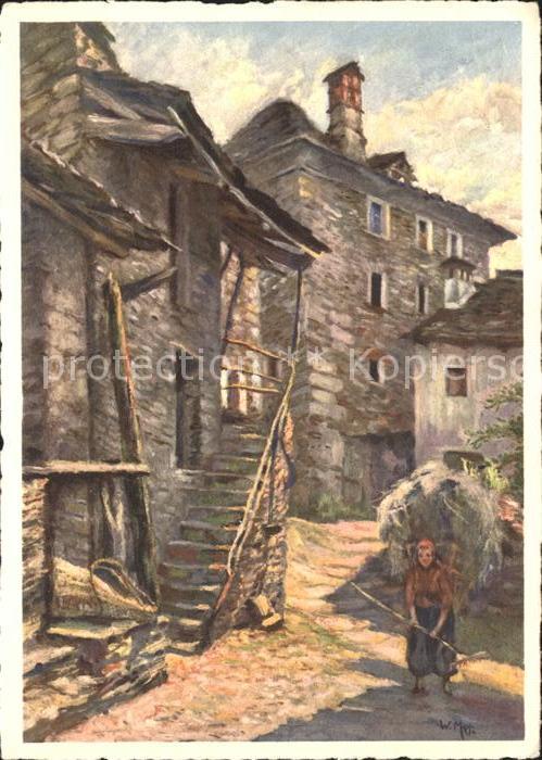 Arcegno Motivo Rustica Kuenstlerkarte