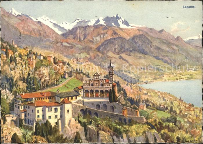 Locarno TI Madonna del Sasso Kuenstlerkarte