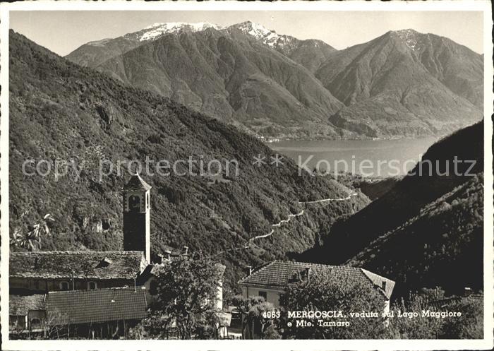 Mergoscia Panorama mit Lago Maggiore und Monte Tamaro