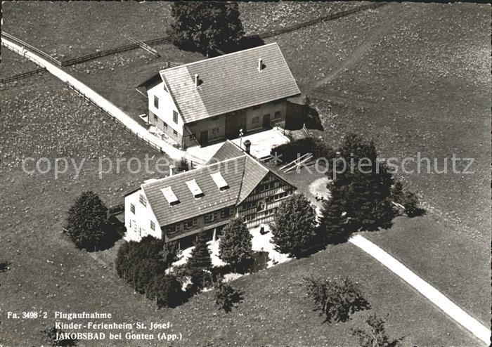 Jakobsbad Kinder Ferienheim St. Josef Fliegeraufnahme