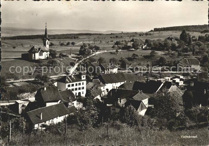 Vuiteboeuf Ortsansicht mit Kirche