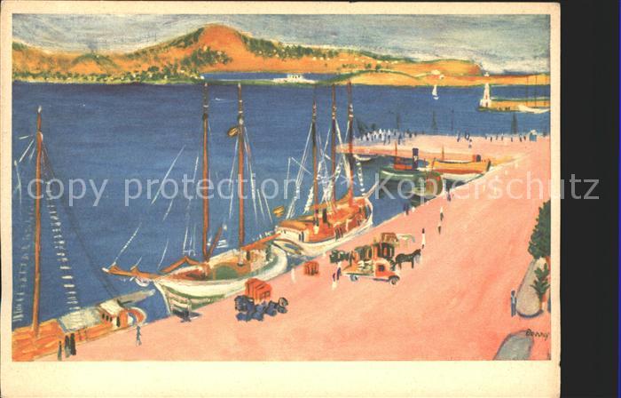 Lausanne VD Parc Mon Repos Lac Leman Pro Infirmis Karte Kuenstlerkarte Bonny