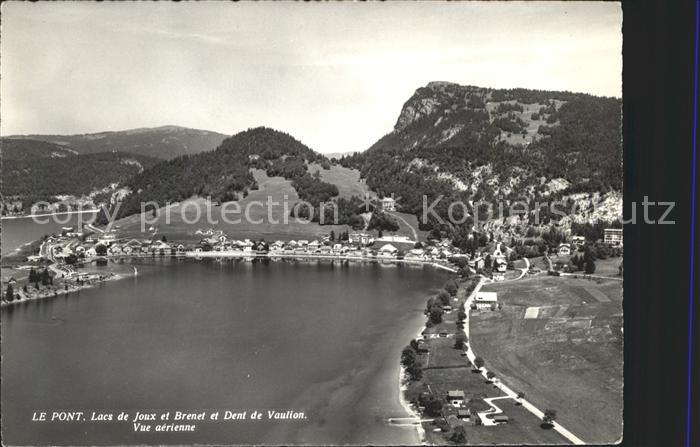 Le Pont VD Lacs de Joux et Brenet Dent de Vaulion vue aerienne