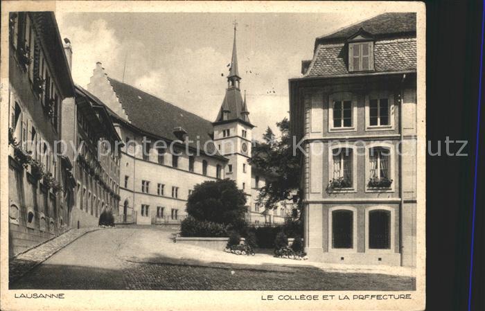 Lausanne VD College et la Prefecture