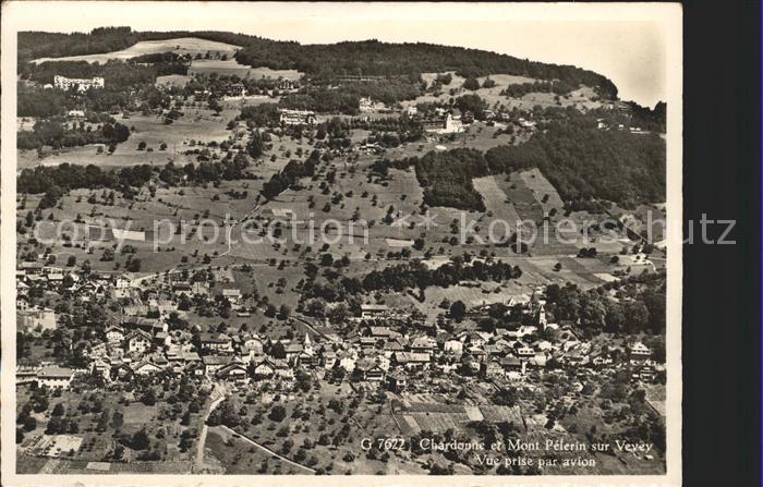 Chardonne et Mont Pelerin vue aerienne