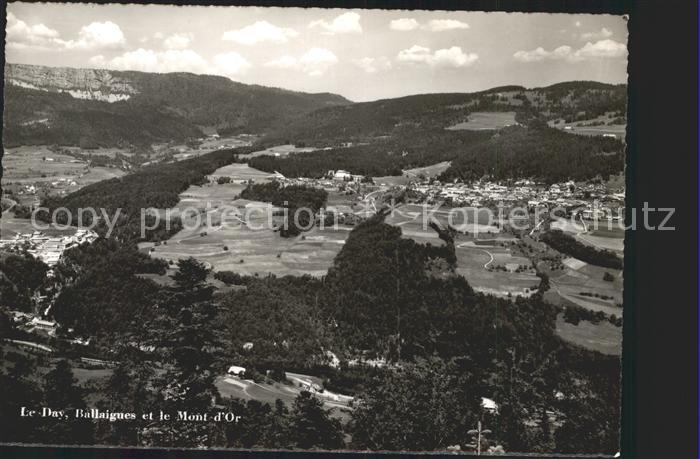 Le Day et Ballaigues Panorama Mont d Or Jura