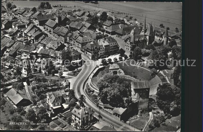Avenches Vue aerienne Amphitheatre