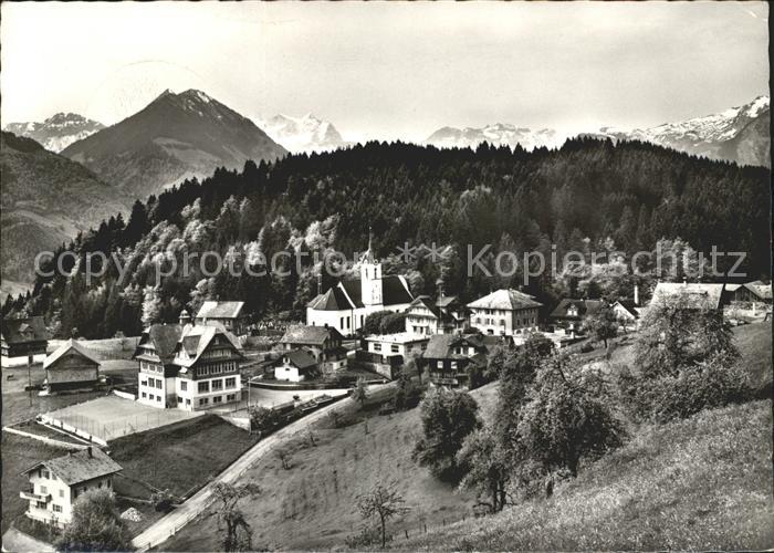 Stalden OW mit Wetterhorngruppe