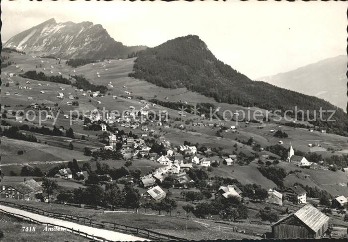 Amden Walensee SG Panorama mit Leistkamm