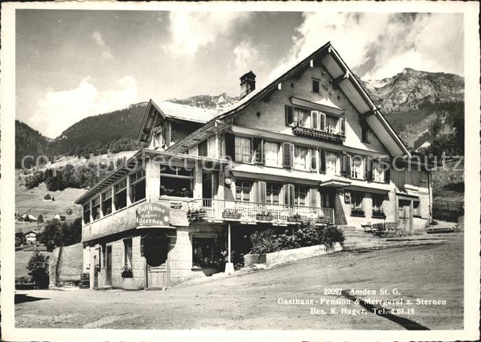 Amden Walensee SG Gasthaus Pension Metzergerei zum Sternen