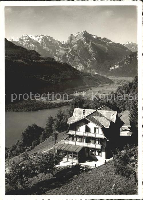 Amden Walensee SG Kurhaus Bellevue Walensee Alpenpanorama