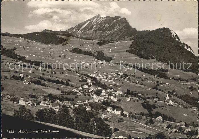 Amden Walensee SG Panorama mit Leistkamm