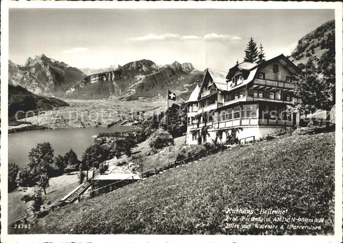 Amden Walensee SG Kurhaus Bellevue Ferienheim Walensee Glarner Alpen