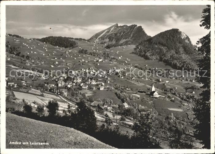 Amden Walensee SG Panorama mit Leistkamm