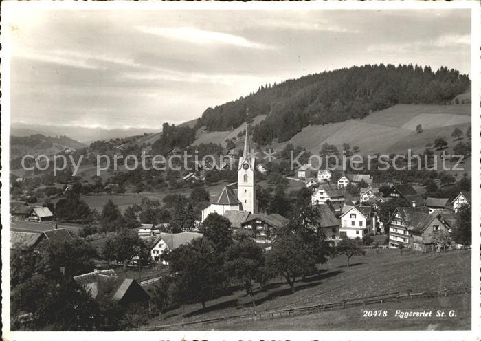 Eggersriet Ortsansicht mit Kirche