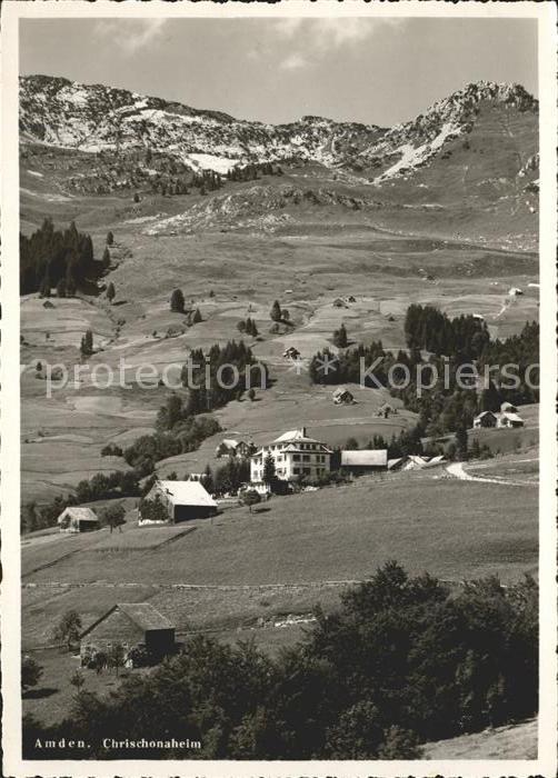 Amden Walensee SG Panorama mit Chrischonaheim
