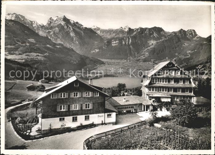 Amden Walensee SG Kurhaus Bergruh Walensee Glarneralpen Alpenpanorama